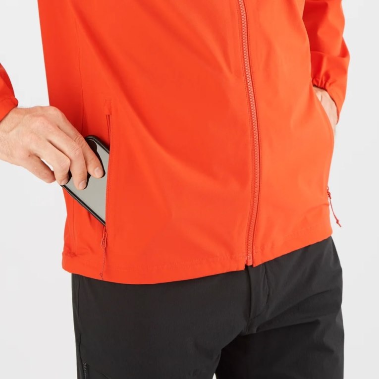 Salomon Essential Waterproof 2.5 L Men's Shell Jackets Orange | CA 54S13
